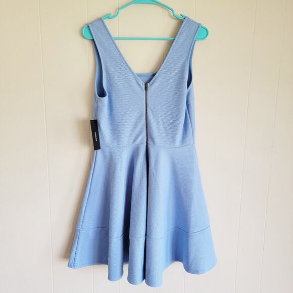 Lulus Home Before Daylight Periwinkle Mini Skater Dress - Picture 3 of 6